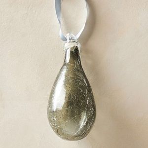 Set/2Anthropologie Greta Ornaments Carbon NWT